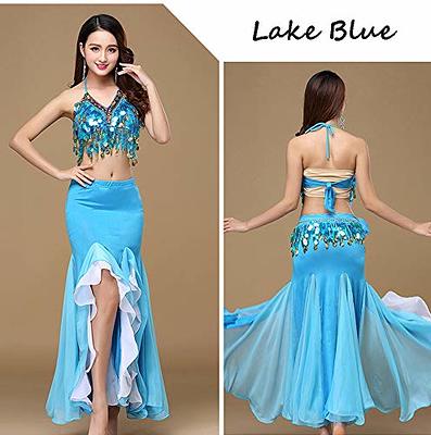 New Women Belly Dance Costume BRA+belt 2 Piece/Set Belly Dancing Wear  Outfits