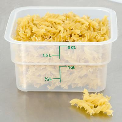 Cambro CamSquares® 6 Qt. Translucent Square Polypropylene Food Storage  Container