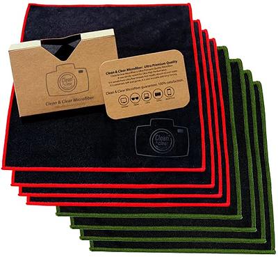 Eco-Fused Microfiber Cleaning Cloth - 6 x 7 Black/Grey Microfiber Cloth  with White Cleaning Cloth - 12 Pack Microfiber Cleaning Cloth for Glasses &  Camera Lens - Yahoo Shopping
