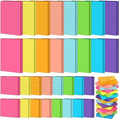 64 Packs Lined Sticky Notes Self Stick Notes with Lines Bright Assorted Colors  Sticky Notes for School Home Office Products Post Memos, 1920 Sheets  (Transverse Line, Blank,4 x 6 Inch, 3 x 3 Inch) - Yahoo Shopping