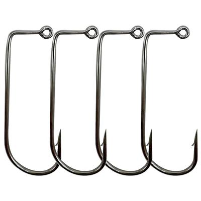  Fishing Offset Jig Long Shank Hooks for Fishing 50pcs