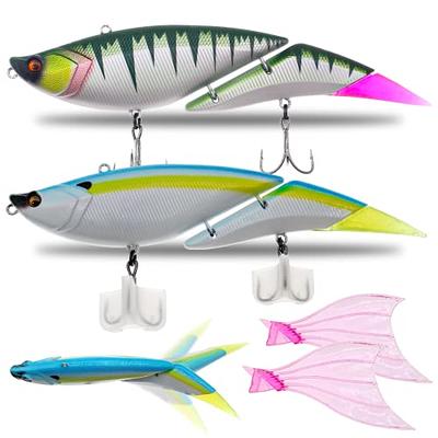 TRUSCEND Fishing Lures for Bass Trout Multi Jointed Swimbaits Slow