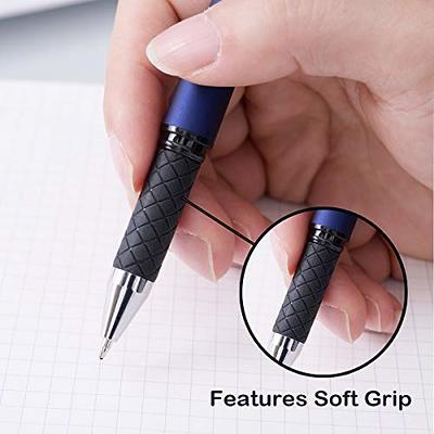 12Pcs Black Ink Gel Pens 0.38mm Fine Point Roller Ball Ballpoint