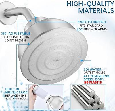 Filtered Shower Head, 20 Stage Shower Filter Cartridge for Hard Water, 3  Shower Modes, 360 Adjustable, High Pressure, Easy Installation