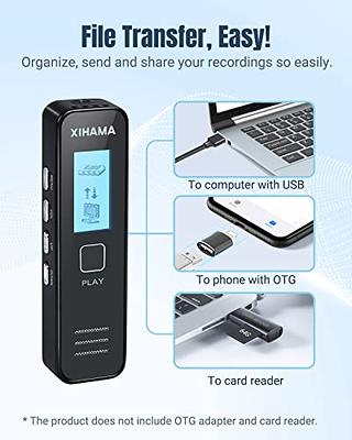 64GB Mini Voice Recorder, Digtal Voice Recorder Spy Hidden Pocket Tape  Recorder with Playback for Lectures, Meetings, XIHAMA 4608 Hours Handheld  Audio Recorder with Microphone, USB Charge, Password - Yahoo Shopping