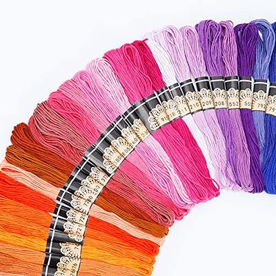 8 PCS Multi Colors Cross Stitch Cotton Embroidery Thread Floss Sewing  Skeins