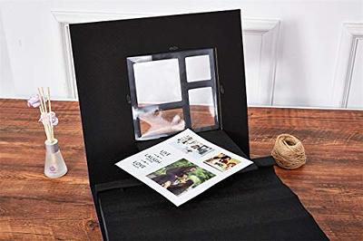 Artmag Photo Album 4x6 1000 Photos, Large Capacity Wedding Family Leather Cover Picture Albums Holds Horizontal and Vertical 4x6 Photos with Black
