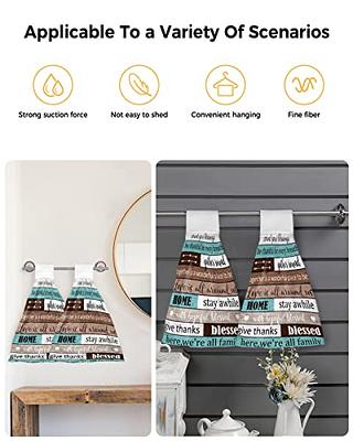 Pangeelia Kitchen Towels with Hanging Loop, Text Theme Texture Soft Absorbent  Hand Towels for Bathroom Bar Home Decor Vintage Country Wood Dish Towels  Reusable Washable Cleaning Cloth - Yahoo Shopping