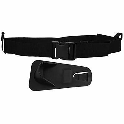 Alomejor Fishing Wading Belt Adjustable Multi-Functional Fishing Waist Belt  with Hook D-Ring for Fly Fishing Surf Casting Kayak Fishing Accessories