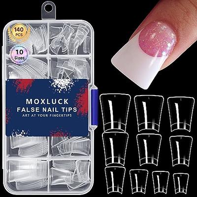 Clear Acrylic Full Cover False Nail Artificial Nails with Case for