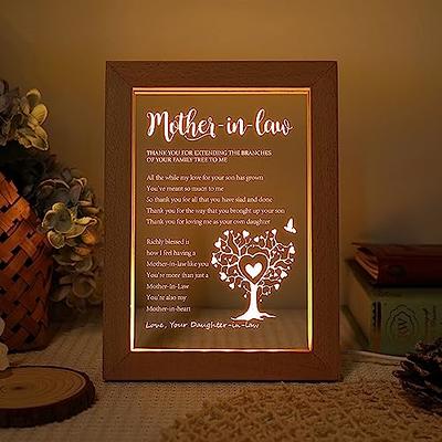  GIFTAGIRL Mother in Law, Mothers Day or Birthday Gifts -  Lovely Mother in Law Gifts with a Beautiful Message and Meaning, A Very  Unique Gift Idea for Any Occasion, and