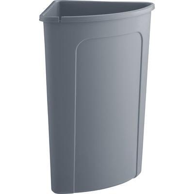 Lavex 19 Gallon Black Square Trash Can