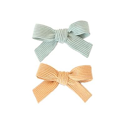 1 Pairs Handmade Headwear Girls Hair Accessories Baby Girls Corduroy Bow Hair  Clip (Yellow + Green) - Yahoo Shopping