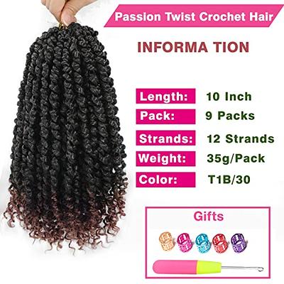 NAYOO Crochet Hair for Kids - 8 Packs 12 Inch Short Crochet Hair For Black  Women, 30 Strands/Pack Small Twist Crochet Hair Hot Water Setting, Crochet