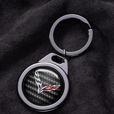 XIGRALUCK Car Logo Key Chain for Corvette 3D Chrome Metal Alloy Keychain  Gifts Fit Car Keyring Accessories Black - Yahoo Shopping