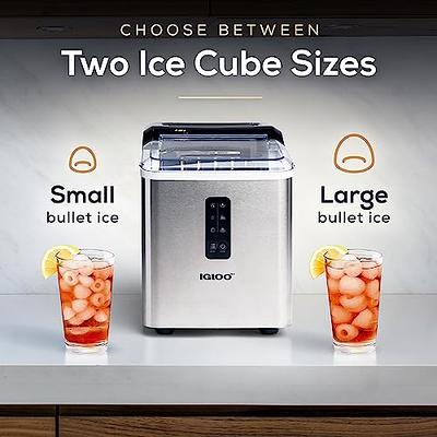 Igloo Automatic Ice Maker, Self- Cleaning, Countertop Size, 26 Pounds in 24  Hours, Cubes 7 Minutes, LED Control Panel, Scoop Included, Perfect for  Water Bottles, Mixed Drinks, Stainless Steel - Yahoo Shopping