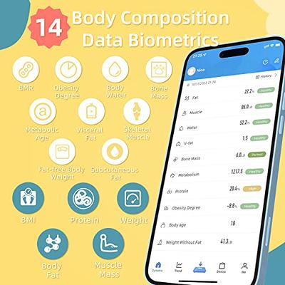  BodyPedia Bluetooth Body Composition Smart Scales, Body  Composition Scale with High Accuracy, Digital Bathroom Body Composition  Analyzer with APP, 8-Point Tactile Electrode System(Black) : Health &  Household