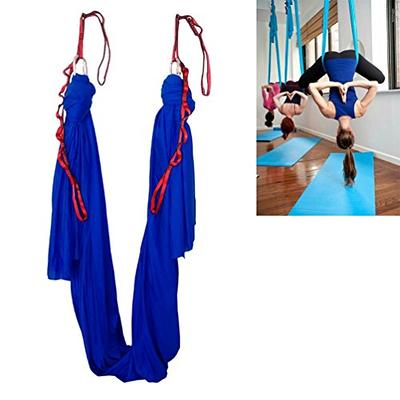 F.Life Aerial Yoga Hammock 6.5 yards Premium Aerial Silk Fabric Yoga Swing  for Antigravity Yoga Inversion Include Daisy Chain,Carabiner and Pose Guide