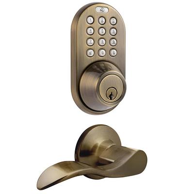 Honeywell 8732101 Electronic Entry Knob Door Lock Antique Brass