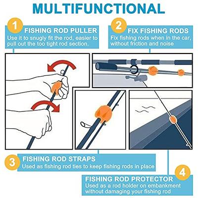Portable Fishing Rod Fixed Ball, Rubber Fishing Pole Clip Silicone