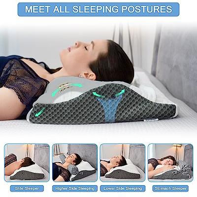 Elviros Lumbar Support Pillow for Sleeping, Adjustable Memory Foam Lumbar  Pillow for Lower Back Pain Relief, Ergonomic Back Support Cushion Pillow  for