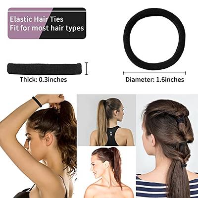 Seamless Hair Ties For Girls Hair Bands No Damage Ponytail - Temu