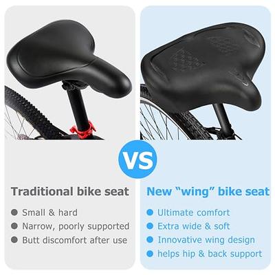 Bikeroo Large Exercise Bike Wide Seat Cushion Bicycle Gel Soft Pad