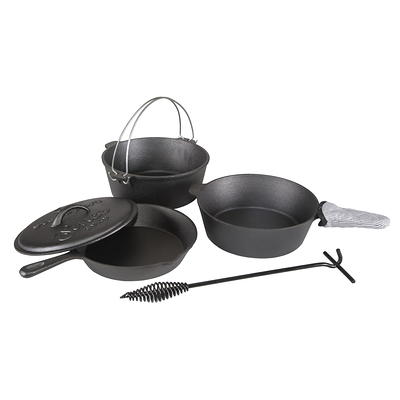 Gibson Home Addlestone 3 Piece Pre-Seasoned Cast Iron Skillet Set