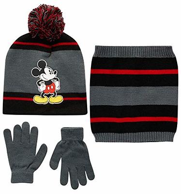 Mickey Mouse Black Knit Mittens