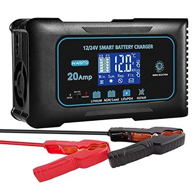  YONHAN Battery Charger 10-Amp 12V and 24V Fully-Automatic Smart  Car Battery Charger, Battery Maintainer Trickle Charger, and Battery  Desulfator with Temperature Compensation : Automotive