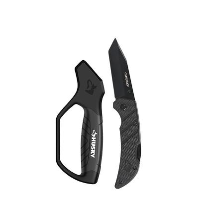 3 in. Sharpener and Nylon Handle Sporting 3 in. Steel Clip Point Straight  Edge Folding Knife Tactical Knife - Yahoo Shopping