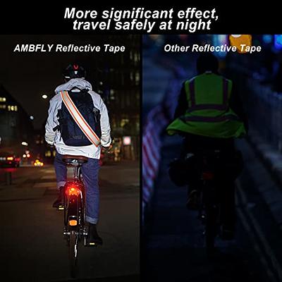 New LED Night Running Gear High Visibility Reflective Sash for Walking Reflective  Bands for Wrist Arm Ankle Leg Rechargeable Color: Green