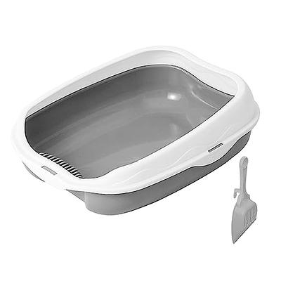 Tessco 3 Pcs Open Small Kitten Litter Box Rabbit Litter Pan Waterproof  Plastic Litter Tray Travel