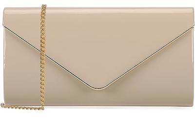 Dexmay Women's Shiny Candy Envelope Clutch Purse