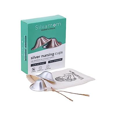 Silvamom® The Original Silver Nursing Cups | Nipple Shields for Nursing  Newborn Breastfeeding | 925 Silver | Nickel Free | Newborn Essentials Must