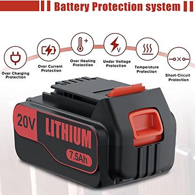 2 Pack 20V MAX 4.5Ah Replacement Battery for Black & Decker