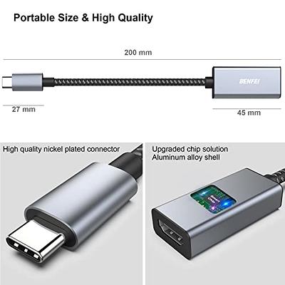 BENFEI USB Type-C to HDMI Adapter [Thunderbolt 3/4 Compatible] with iPhone  15 Pro/Max, MacBook Pro/Air 2023, iPad Pro, iMac, S23, XPS 17, Surface Book