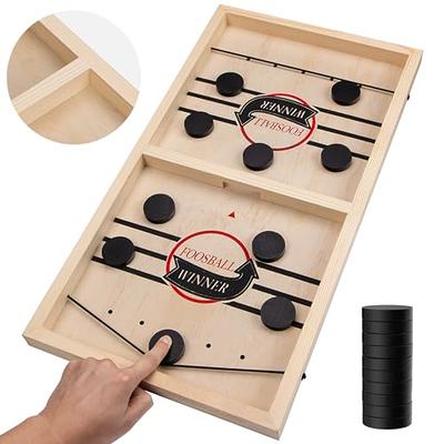 FOOSBALL Winner WHO IS THE WINNER GAME FAST SLING PUCK BOARD GAME