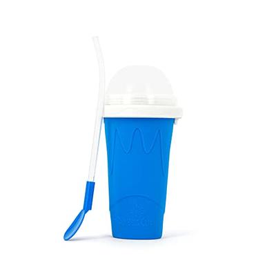 Choice 6 oz. Blue Paper Frozen Yogurt / Food Cup with Dome Lid - 50/Pack