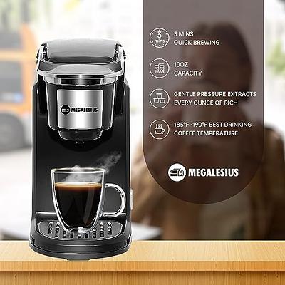 Megalesius Programmable Coffee Maker, 12 Cup Coffee Maker With Auto Shut  Off, Drip Coffee Maker With 4-Hour Keep Warm, Glass Carafe, Reusable  Filter, Anti-Drip System, Strong Brew, Black 