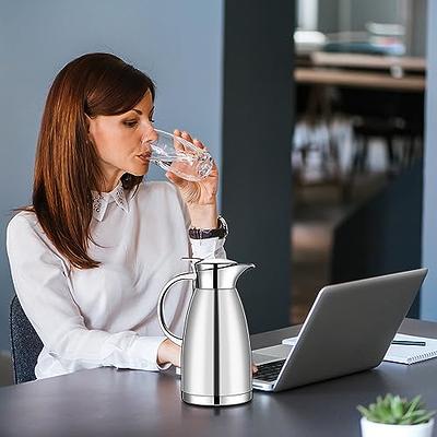 Stainless Steel Thermal Coffee Carafe Water Pitcher Large Capacity Hot Water