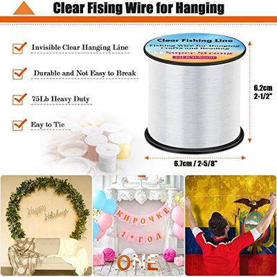 Strong Fishing Line Clear, Acejoz Thick Fishing Wire 0.8mm Invisible  Hanging Wire Heavy Duty Monofilament Line 70 Lb Test for Hanging Decoration  Balloon Garland Crafts - Yahoo Shopping