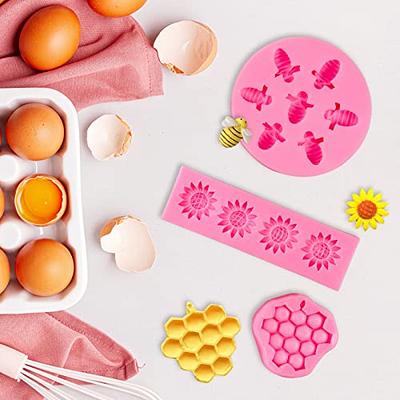 Silicone candy mold flower sunflower lollipop molds DIY chocolate gummy  mold cake bakeware tool cake decoration with plastic rod