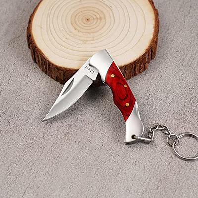 EZKIT Small Pocket Knife, EDC Knife with Stainless Steel and Wood Handle, Small  Knife, Blade Length 2in - Yahoo Shopping