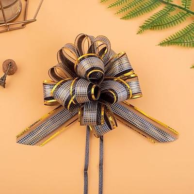  JOYIN 24 Pieces Christmas Gift Wrap Ribbon Pull Bows (5 Wide);  Easy and Fast Gift Wrapping Accessory for Christmas Gifts, Bows, Baskets,  Wine Bottles Decoration, Gift Wrapping and Decoration Present. 