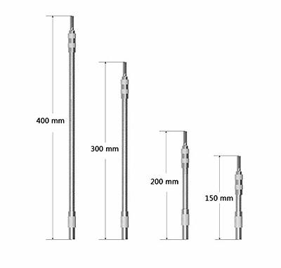 Flexible Drill Bit Extension Flexible Extention Screwdriver Drill Bit  Holder Flex Drill Adaptor Magnetic Connect Drive Shaft Tip 1/4'' Hex Shank  Black