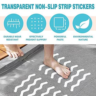 12pcs Anti Slip Strips Shell-shaped Shower Self-Adhesive Stickers Non Slip  Bath Safety Strips Bathtub