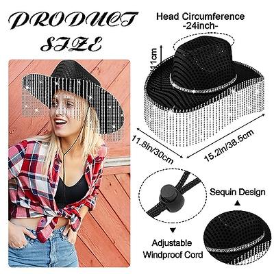 Sunhat Women: Versatile Athletic Hat Black Cowboy Hat (Pink, One