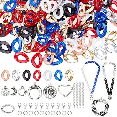 PH PandaHall 282pcs Curb Chains Bracelet Making Kit, Adjustable Summer Link  Bracelets Chunky Necklace Making Supplies Multi Color Acrylic Linking Rings  for DIY Crafts Beach Jewelry Making - Yahoo Shopping