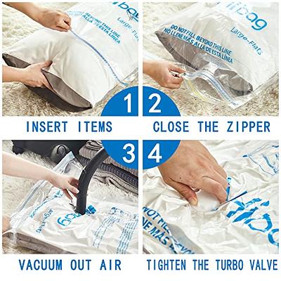 Vacuum Storage Bags Space Saver Bags Large Storage Bags Vacuum Sealed for  Beddings Clothes Blankets Comforters